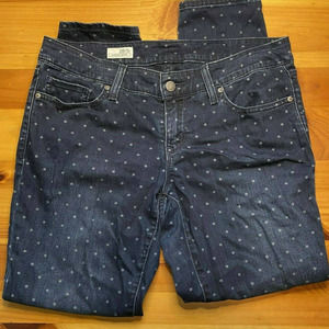 Size 28/6r - GAP - 1969 - Always Skinny - Polka Dot Crop Jeans
